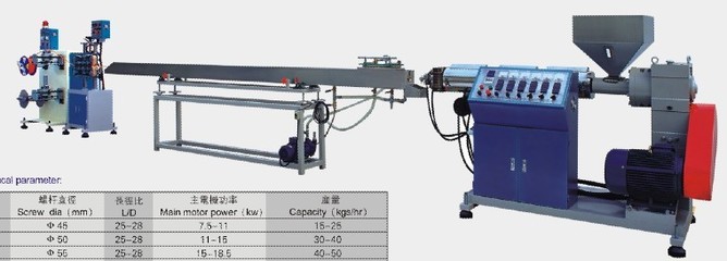 塑料軟管擠出機塑料小管擠出機TPU氣管生產線-供求商機-廣州市聯信塑料機械